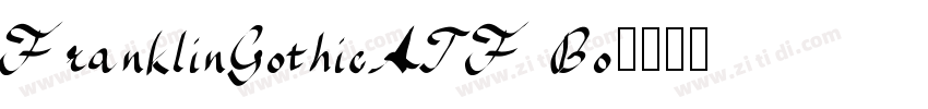 FranklinGothicATF Bo字体转换